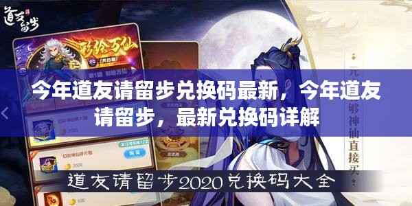 今年道友请留步最新兑换码详解与获取指南